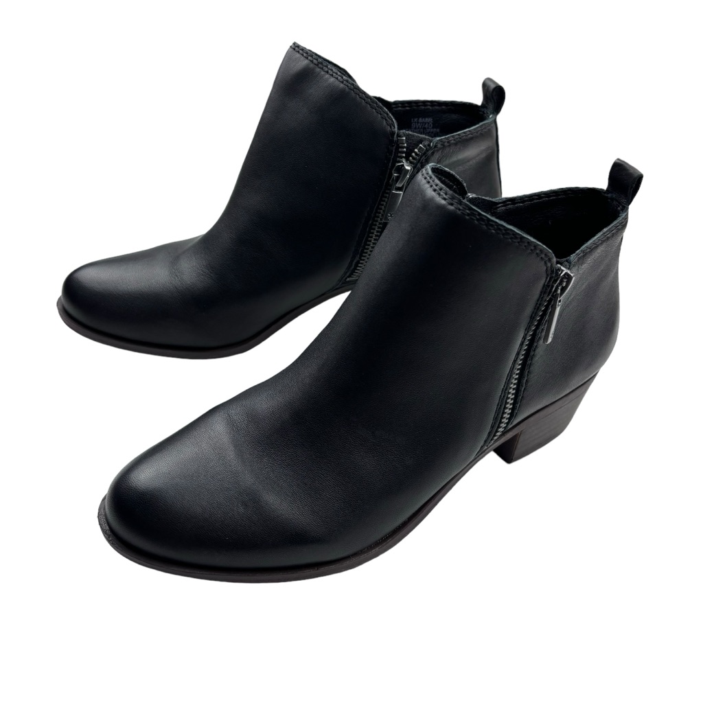 Bnib Lucky Brand Basel Bootie Black Glove Napa 9 Wide